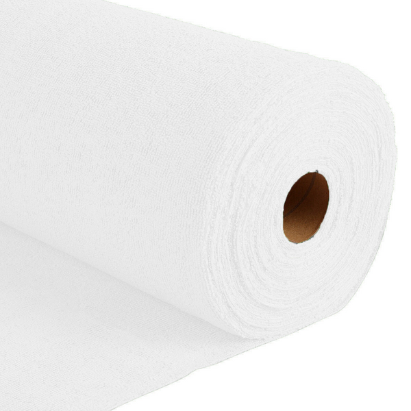 A roll of microfibre cloth in white colour