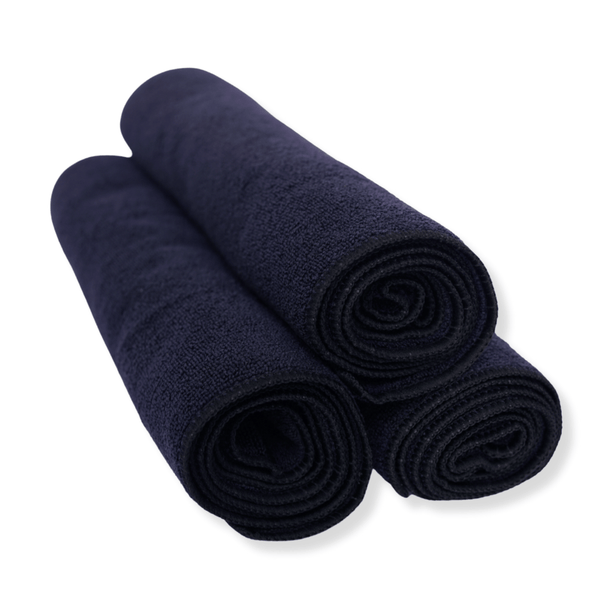 Performance Gym Towel Black Rolled Up