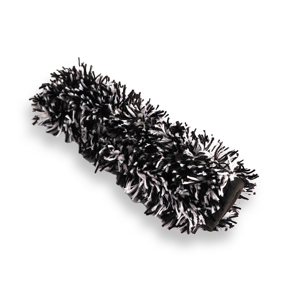 wheel Wollie Brush Close Up Black and White