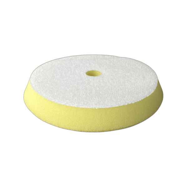 Yellow Premium Foam Beveled Edge Buff Pads 5" | DA Buffing Pads (x10)