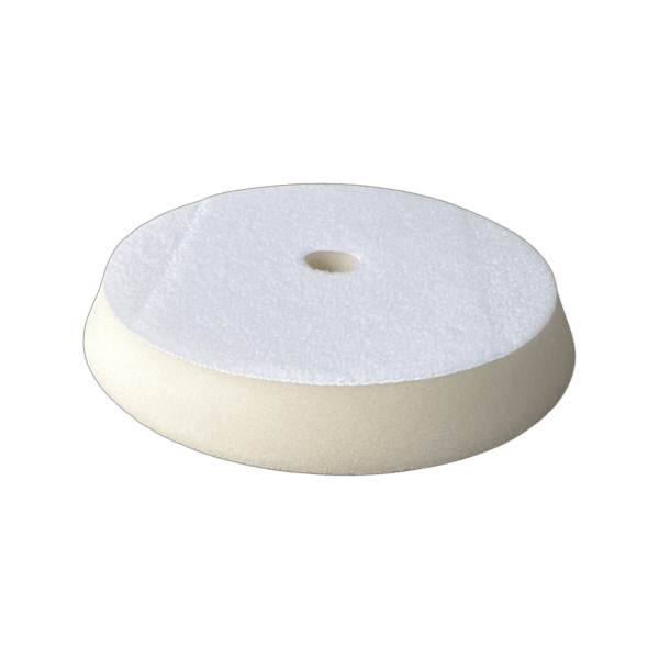 White Premium Foam Beveled Edge Buff Pads 6" | DA Buffing Pads (x10)