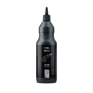 A black bottle of polish with a ADBL logo on a white background. 