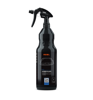 ADBL HYBRID GLASS Cleaner 1L spray bottle, efficient hydrophobic glass cleaner and sealant booster