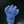 A person wearing a 5 finger microfibre wash mitt on a dark background