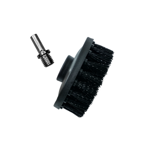 ADBL Twister Medium Drill Brush 100mm, black carpet and upholstery cleaning attachment with hex shank