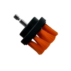 ADBL Twister Soft Drill Brush 50mm, small orange detail brush attachment with hex shank for crevices