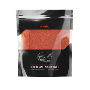 ADBL Double Mini Twisted Towel premium pile two sides drying microfiber cloth in doypack packaging