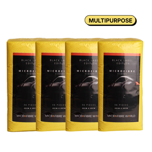 Black Label Microfibre Cloth Pack 36 - Carton of 4