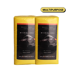 Black Label Microfibre Cloth Pack 36 - Carton of 4