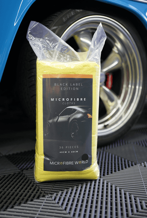 Black Label Microfibre Cloth Pack 36 - Carton of 4