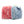 Two microfibre car wash mitts, one red and white, the other blue and white, on a white background.