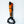 Front view of ADBL HANG IT HIGH polisher hanger with orange machine and wrapped power cord