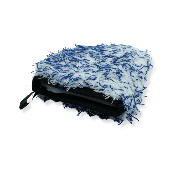 Ellite Wheel Mitt Blue and White