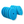 A stack of blue 5inch buffing pads on a white background