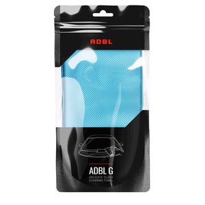 ADBL G Delicate Glass Cleaning Towel in blue microfibre mesh packaging