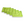 A row of green glass cleaning cloths 