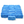 Bulk stack of blue plush microfibre applicators