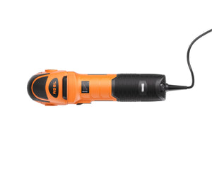 ADBL Roller D12 Polishing Machine top view, orange and black body, 12mm orbit detail buffer tool