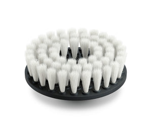 ADBL TWISTER 125 MM round brush attachment with white bristles for cleaning car upholstery and carpets