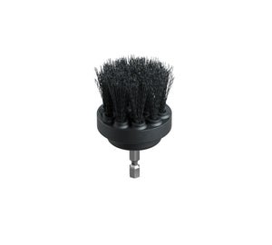 ADBL Twister Medium 50mm brush head with black bristles for deep cleaning car wheels, tires, and rubber