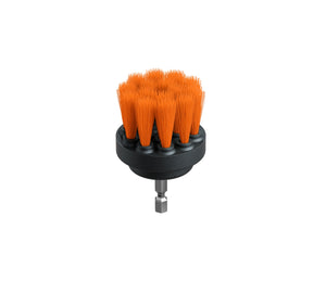 ADBL Twister Soft Brush 50mm, small round orange bristles for automotive detailing and upholstery