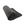 Dark grey microfibre drying towel rolled up on a white background