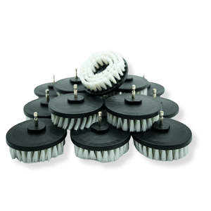 A stack of drill brushes 