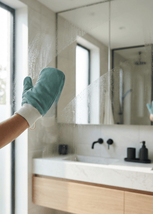 Microfibre Glass Cleaning Mitt