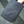 Grey Microfibre gym towel with a zipper folded