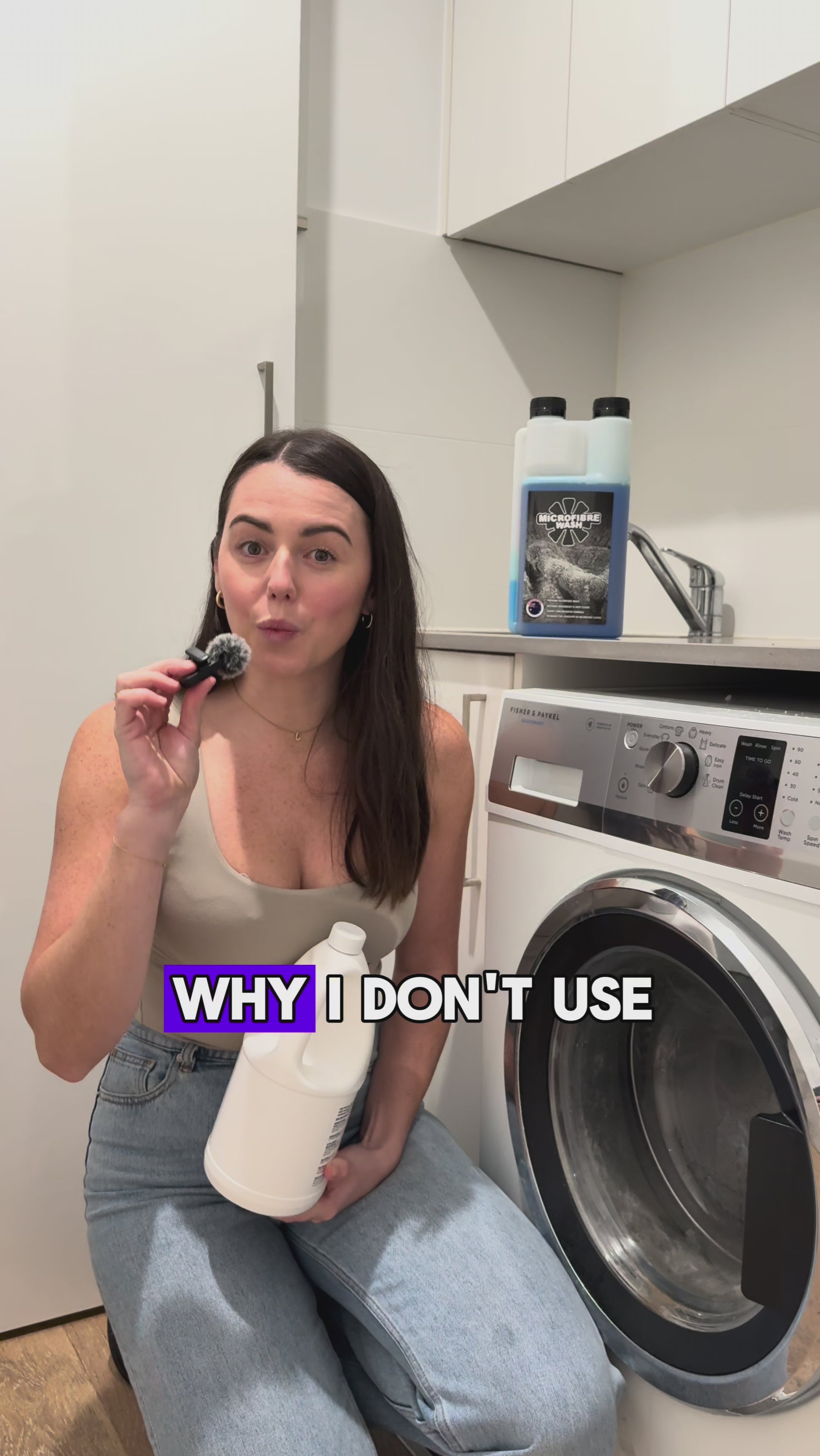 A video explaining why you should wash your microfibre cloths in a microfibre wash 
