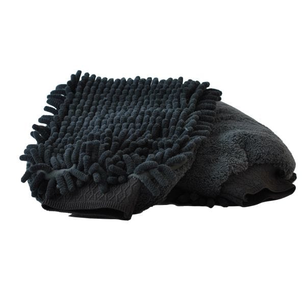 Black 2 in 1 Wash Mitt | Microfibre Noodle Wash Mitt (x50)