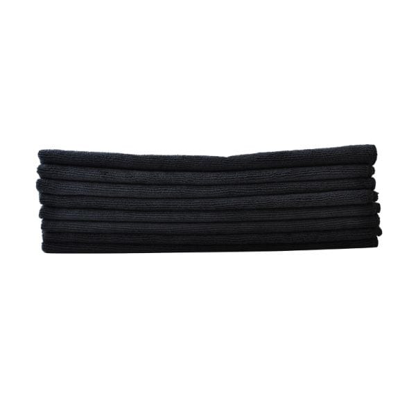 Black LARGE 310 GSM | Knitted Microfibre Cloths (x100)
