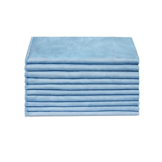 Light Blue GLASS CLOTH 40x40cm | Microfibre Cloths (x200)