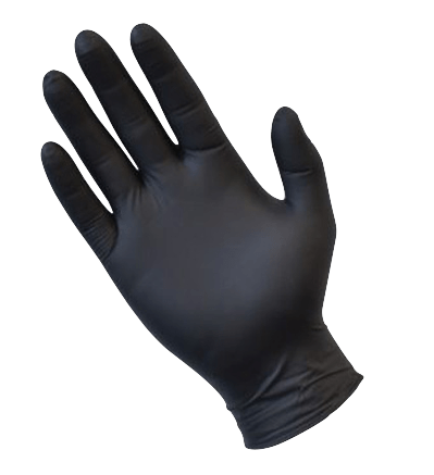 Black Powder Free Disposable Nitrile Gloves – Microfibre World