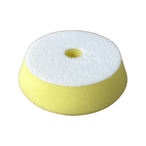 Yellow Premium  Foam Beveled Edge Buff Pads 3" | DA Buffing Pads (x10)
